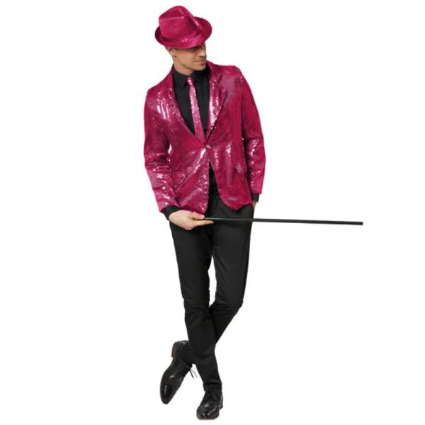 Trilby Hattu Vaaleanpunaiset Paljetit