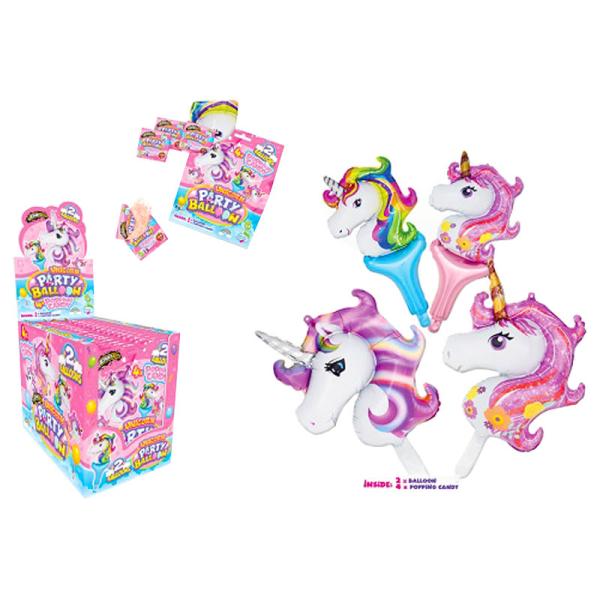 Unicorn Popping Candy Karkkia ja Ilmapalloja