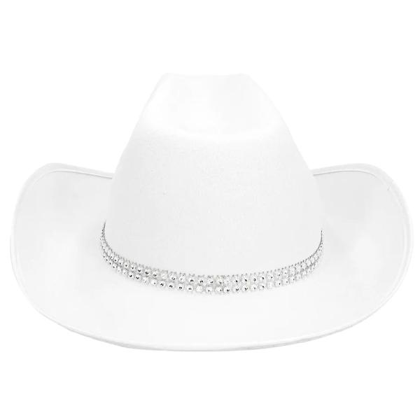 Cowboyhattu Tähdellä Valkoinen