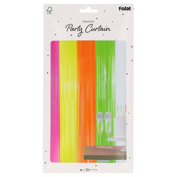 Neonvärinen Juhlaverho 200x100 cm