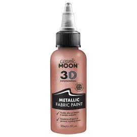 Cosmic Moon Metallinen Tekstiiliv&auml;ri Ruusukulta 30 ml