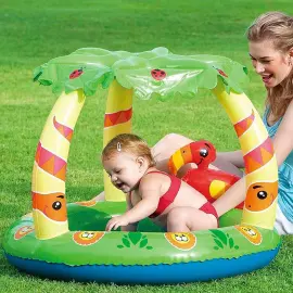 Puhallettava Vauvan Allas Aurinkovarjolla