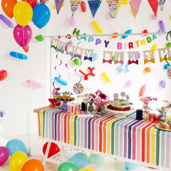 Paperipöytäliina Stripetastic 180x130 cm