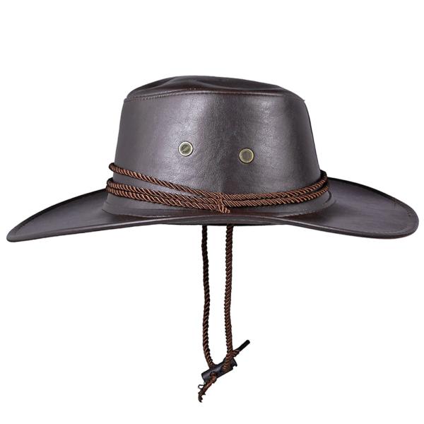 Cowboy Hattu Tummanruskea