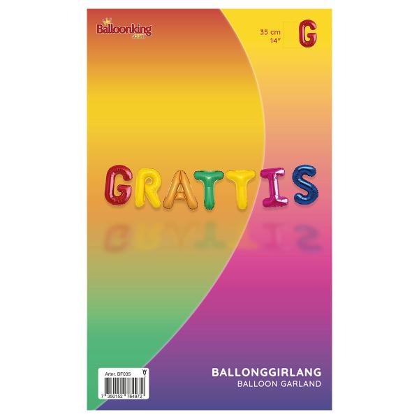 ilmapalloköynnös Grattis Monivärinen 35 cm
