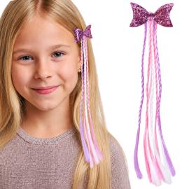 Hiussuortuva Leteill&auml; Pinkki/Violetti/Valkoinen