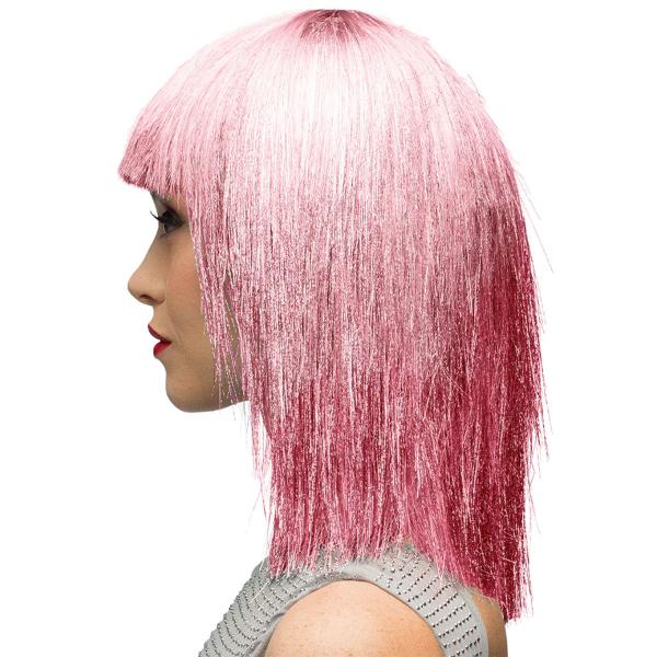 Kimalleperuukki Vaaleanpunainen