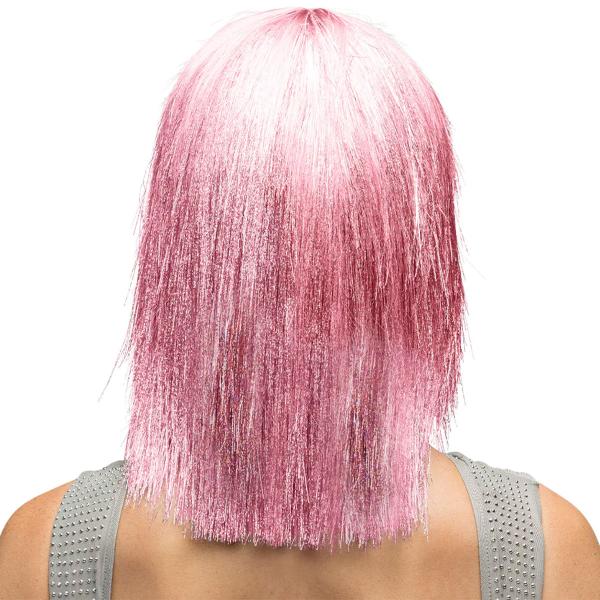 Kimalleperuukki Vaaleanpunainen