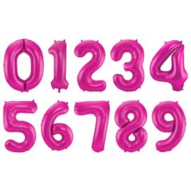 Numeroilmapallo Magenta 86 cm