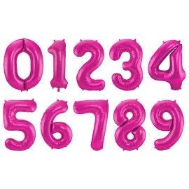 Numeroilmapallo Magenta 86 cm
