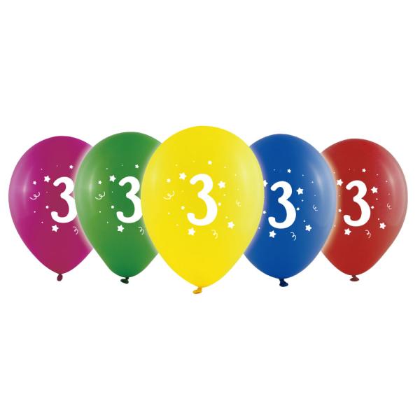 Numeroilmapallot 3 Värivalikoima