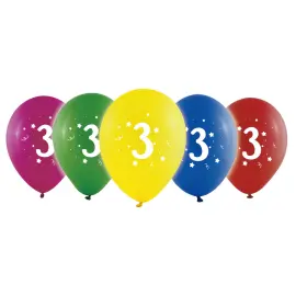 Numeroilmapallot 3 Värivalikoima