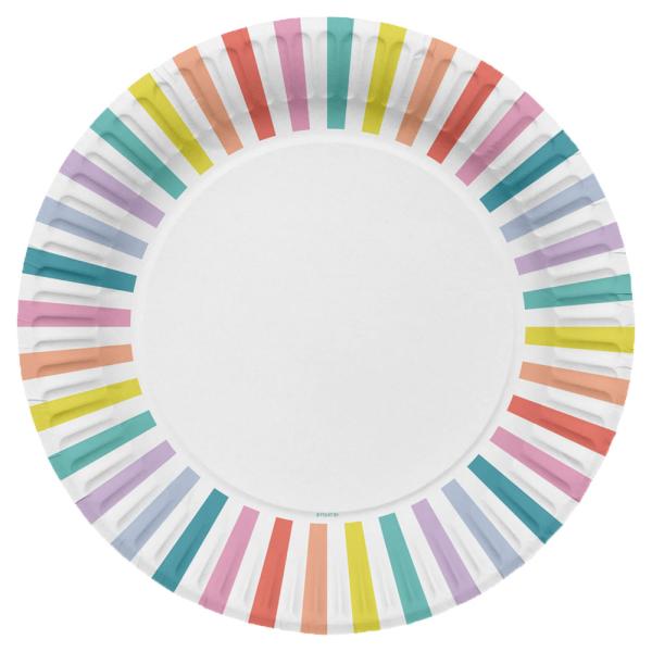 Pahvilautaset Stripes Pastelli