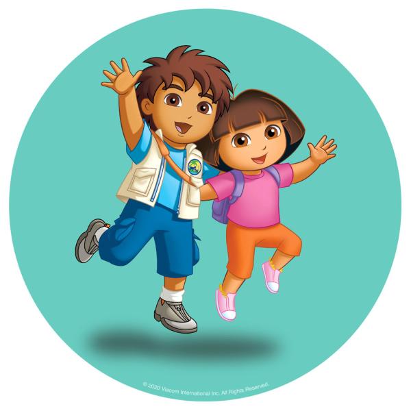 Seikkailija Dora Kakkukuva Sokerimassa A