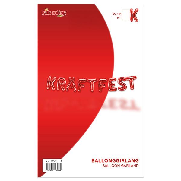 ilmapalloköynnös Kräftfest Punainen 35 cm