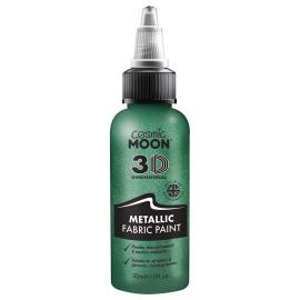 Cosmic Moon Metallinen Tekstiiliväri Vihreä 30 ml