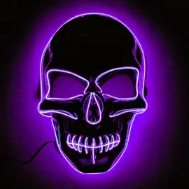 Pääkallo LED-naamio Violetti