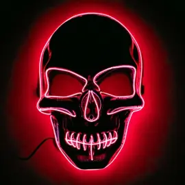 Pääkallo LED-naamio Punainen