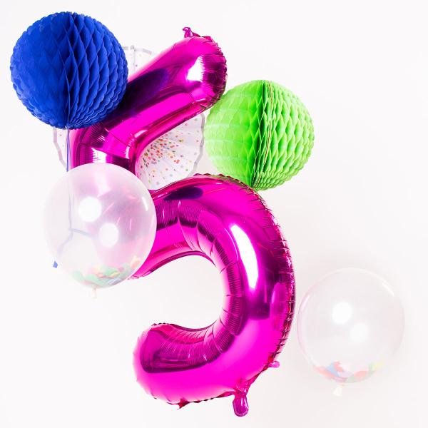 Numeroilmapallo Magenta 86 cm