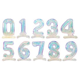 Kimaltava Seisova Numeroilmapallo 4 72 cm