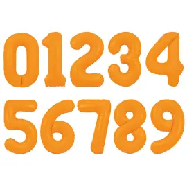 Numeroilmapallo Neonoranssi 86 cm