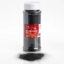 Ilmapalloglitter Musta