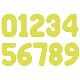 Numeroilmapallo Neonkeltainen 86 cm