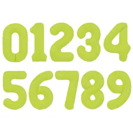 Numeroilmapallo Neonvihre&auml; 86 cm