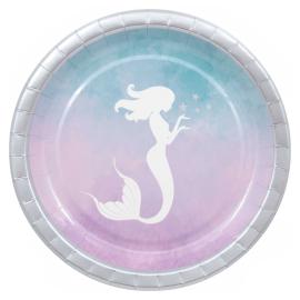 Tyylikäs Merenneito Pahvilautaset