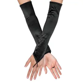 Pitkät Sormettomat Hanskat Musta