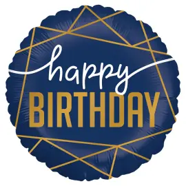 Happy Birthday Ilmapallo Navy
