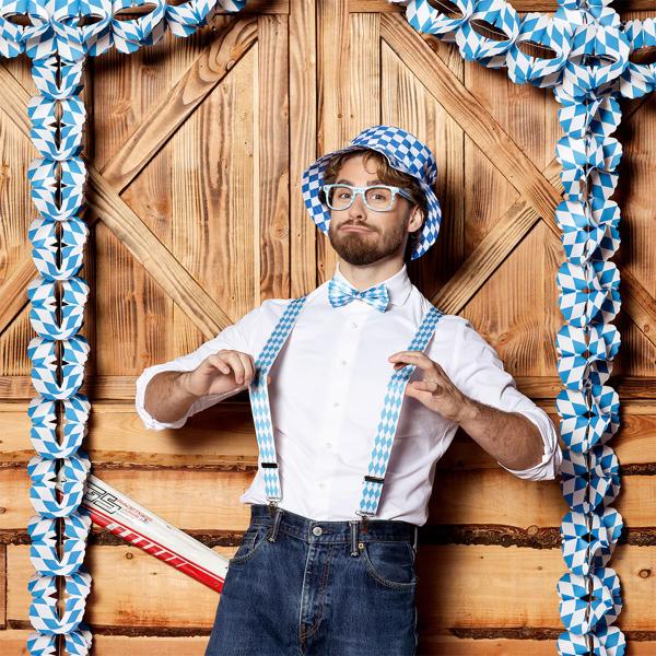 Naamiaissetti Oktoberfest Sininen/Valkoinen