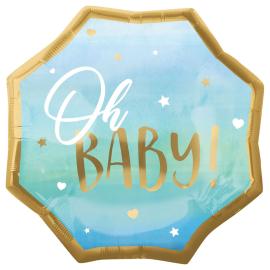 Oh Baby Folioilmapallo Vaaleansininen