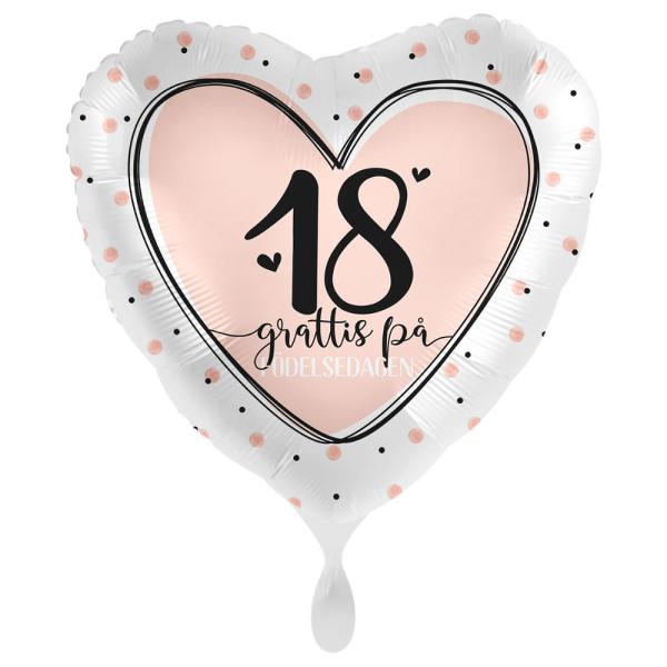 Grattis 18 År Ilmapallo Lovely Birthday