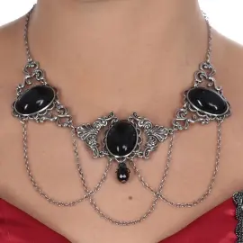 Goottilainen Kaulakoru Jalokivillä