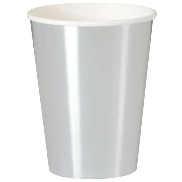 Kertakäyttöimukit Metallic Hopea