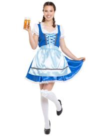 Oktoberfest Dirndl Mekko Sininen Deluxe