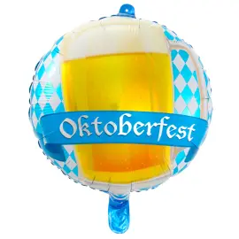 Oktoberfest Folioilmapallo Tuoppi Pyöreä