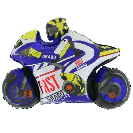 Folioilmapallo Sininen Moottoripyörä