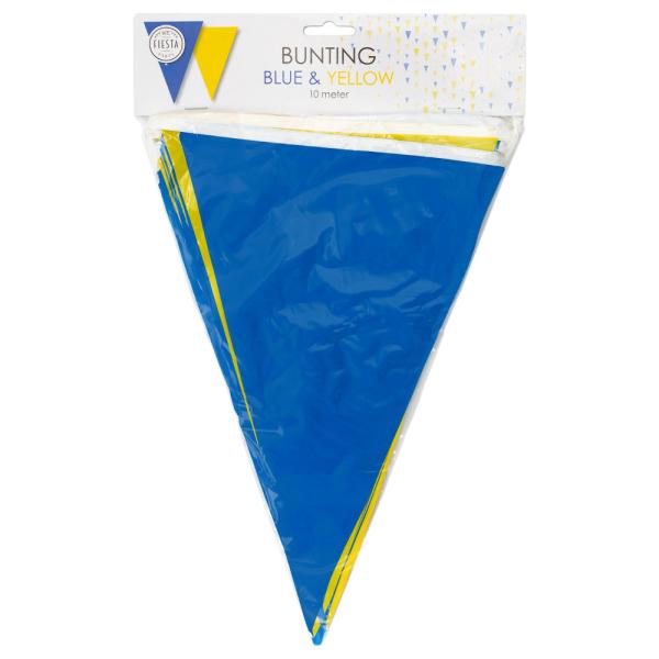 Lippuviirinauha Sininen/Keltainen 10m