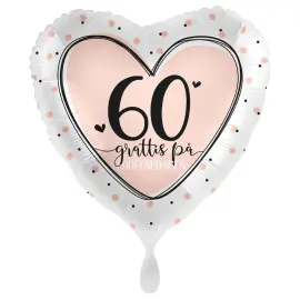 Grattis 60 År Ilmapallo Lovely Birthday