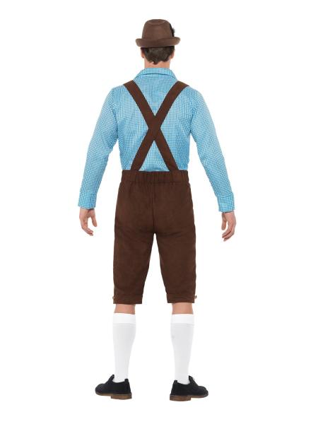 Oktoberfest Lederhosen Asu Sininen ja Ruskea