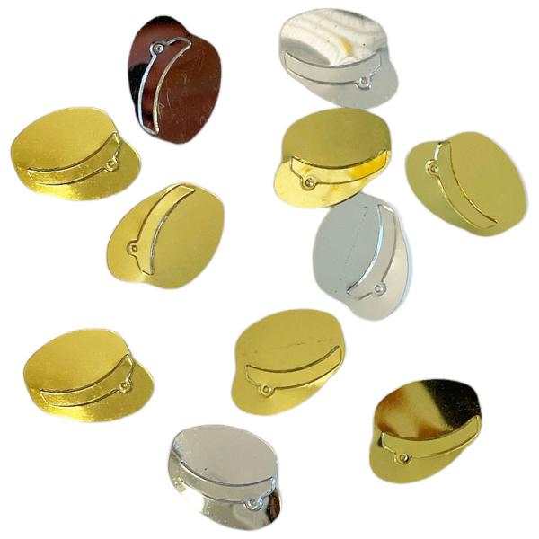 Pöytäkonfetti Ylioppilaslakit Metallic Kulta & Hopea