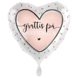 Grattis På Födelsedagen Ilmapallo Heart Birthday