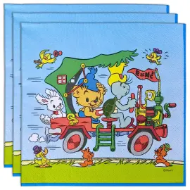 Kertakäyttöservetit Bamse Auto 16-kpl