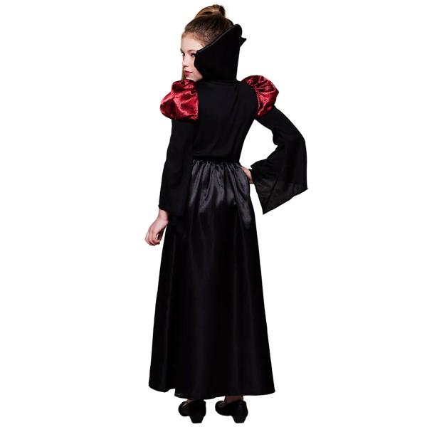 Naamiaisasu Vampyyrikuningatar Lapsille Punainen/Musta