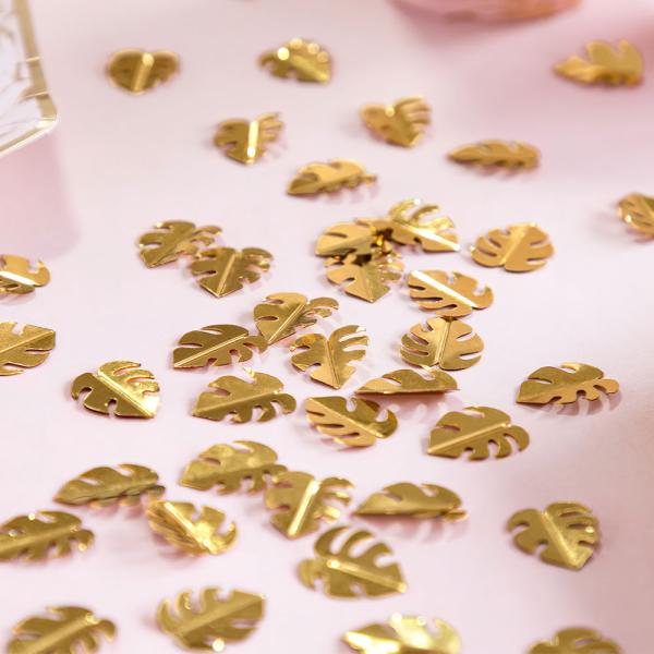 Konfetti Lehdet Metallic Kulta
