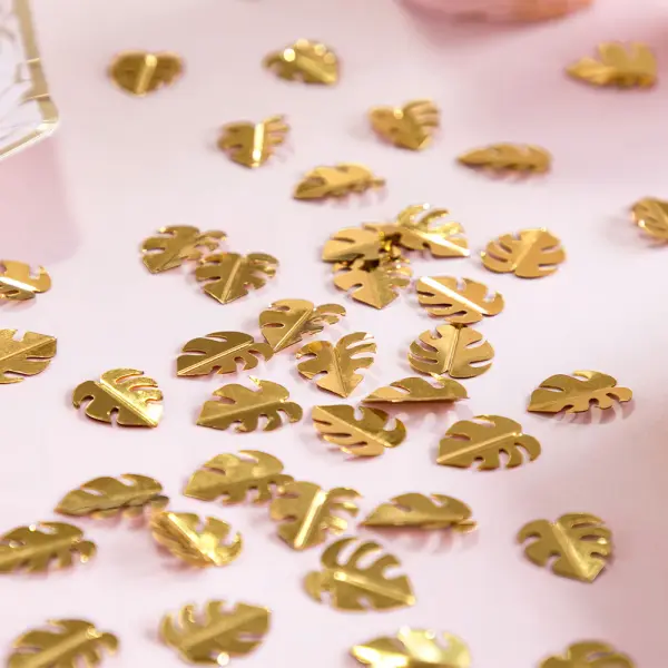 Konfetti Lehdet Metallic Kulta