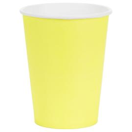 Pahvimukit Keltainen 25 cl