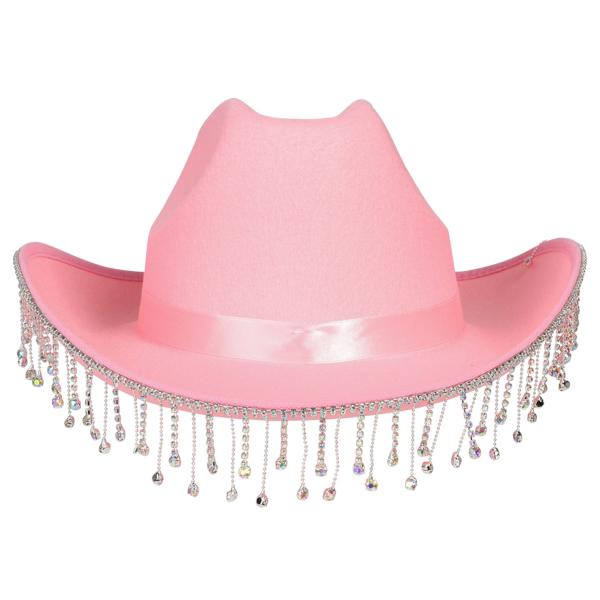 Cowboyhattu Strassit Pinkki